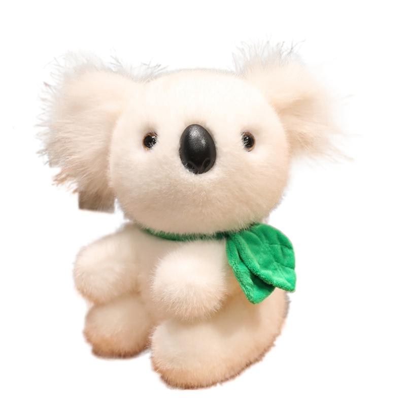 1 Stück 18/25/30cm Kawaii Plüsch Koalabär Plüschtiere Niedlicher Koala mit Blättern Plüschtier Puppe Realistisches Koala Spielzeug für Baby Mädchen Geschenk