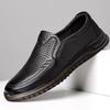 Soft Slip-on Hollow Breathable Leather Shoes for Men Legitimate Fashion 2025 Sale Adults Classic Original New in Man Casual Shoe