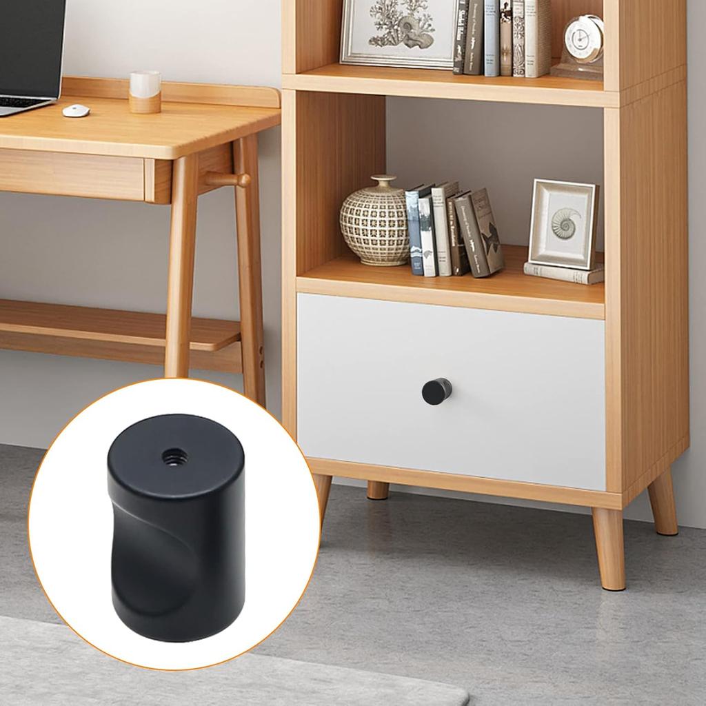 12 Pcs Aluminum Cylinder Drawer Pulls Wardrobe Knobs Modern Cylindrical Handle Minimalist Cabinet Handle Used for Cabinet Dresser