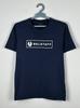 Belstaff Navy Luxury Big Logo T Shirt Size L Unisex T-Shirt
