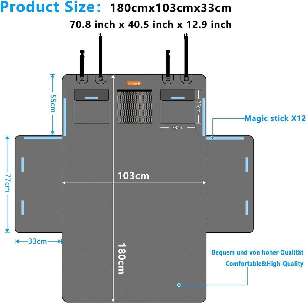 Waterproof Car Trunk Pet Mat for Large and Medium Dogs – Hot Selling & Dirt-Proof