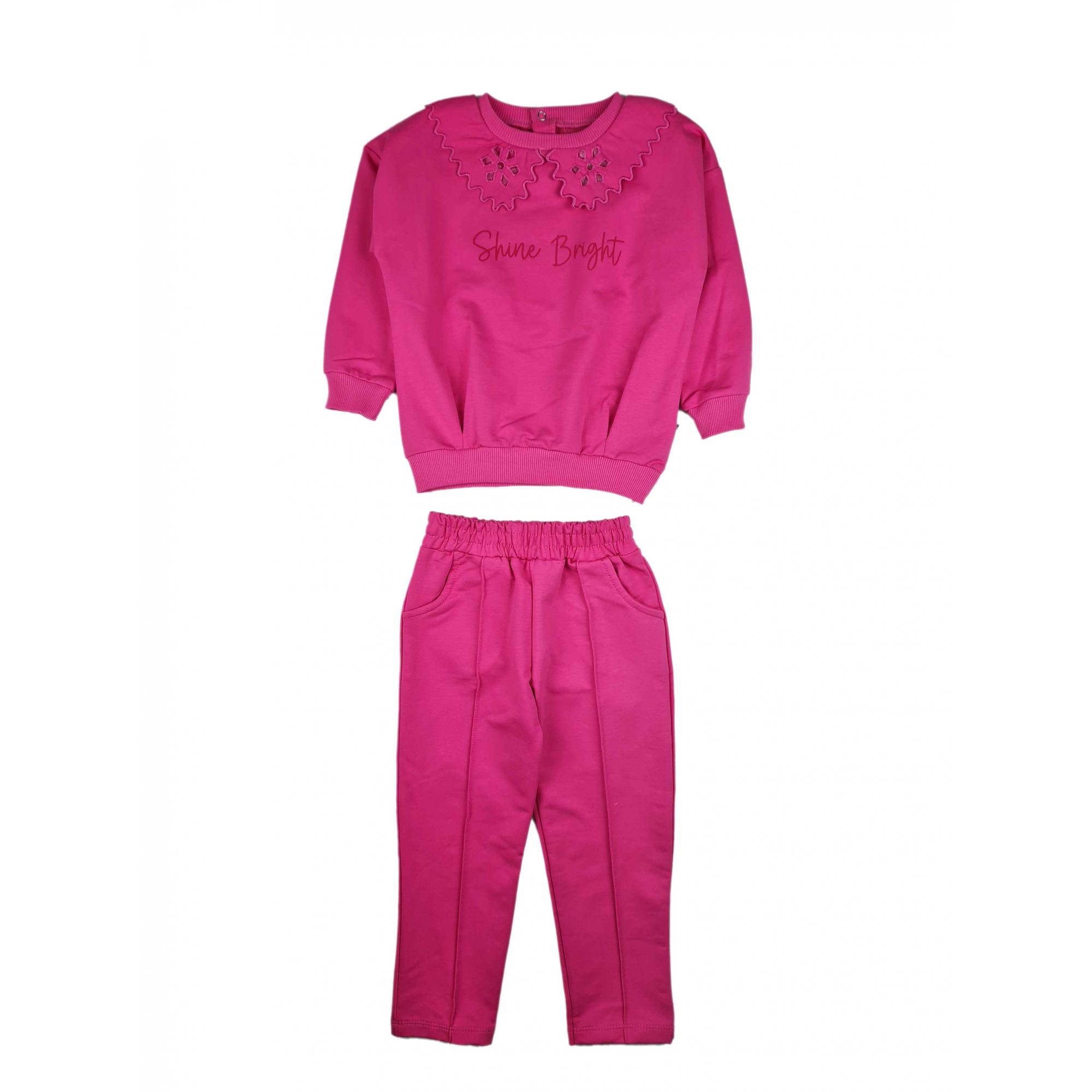 

Сезонний комірець для дівчинки з мереживною вишивкою сяє яскраво 3 Years Old рожевий