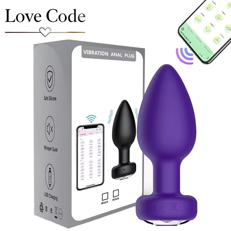 Wireless Remote 10 Frequency Anal Vibrator Adult Masturbation Butt Plug Intimate Massage Sex Toy Adult Supplies Anal Plug 18+