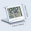 1Pc Digitaler Wecker Temperatur LCD Schreibtisch Platte Kalender Reise Schlummeruhr-67g