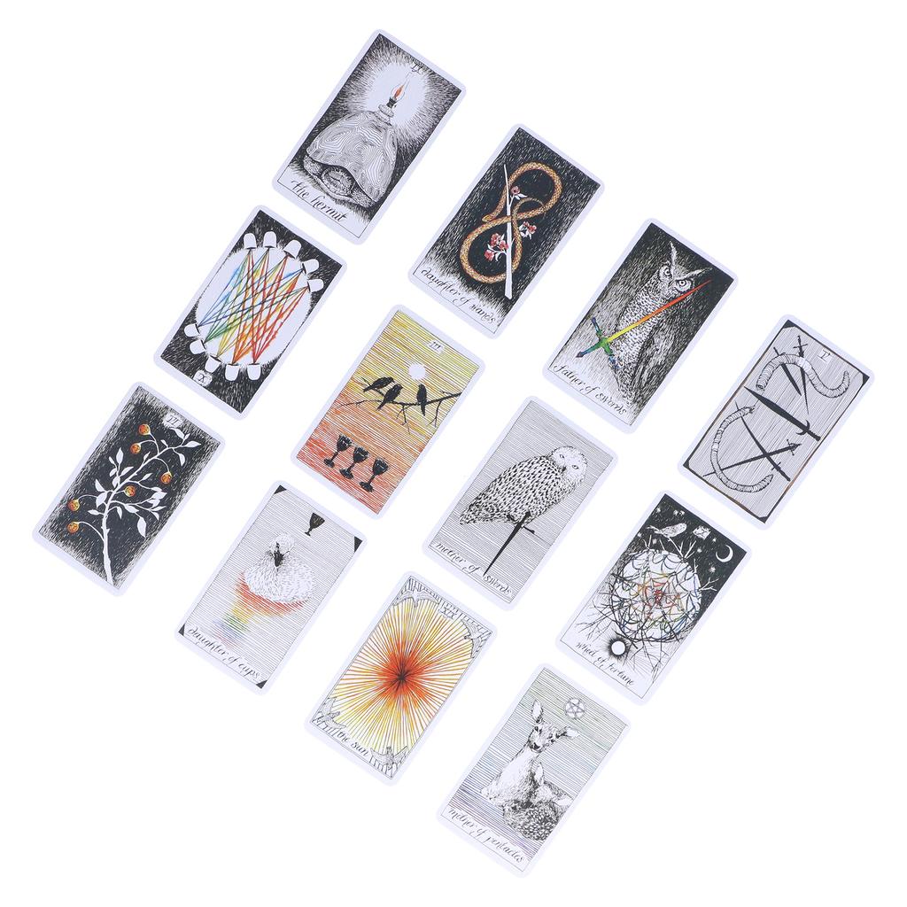 Wild Tarot Cards Unknown Tarot Deck Hologram Paper Divination Playing Cards Game
