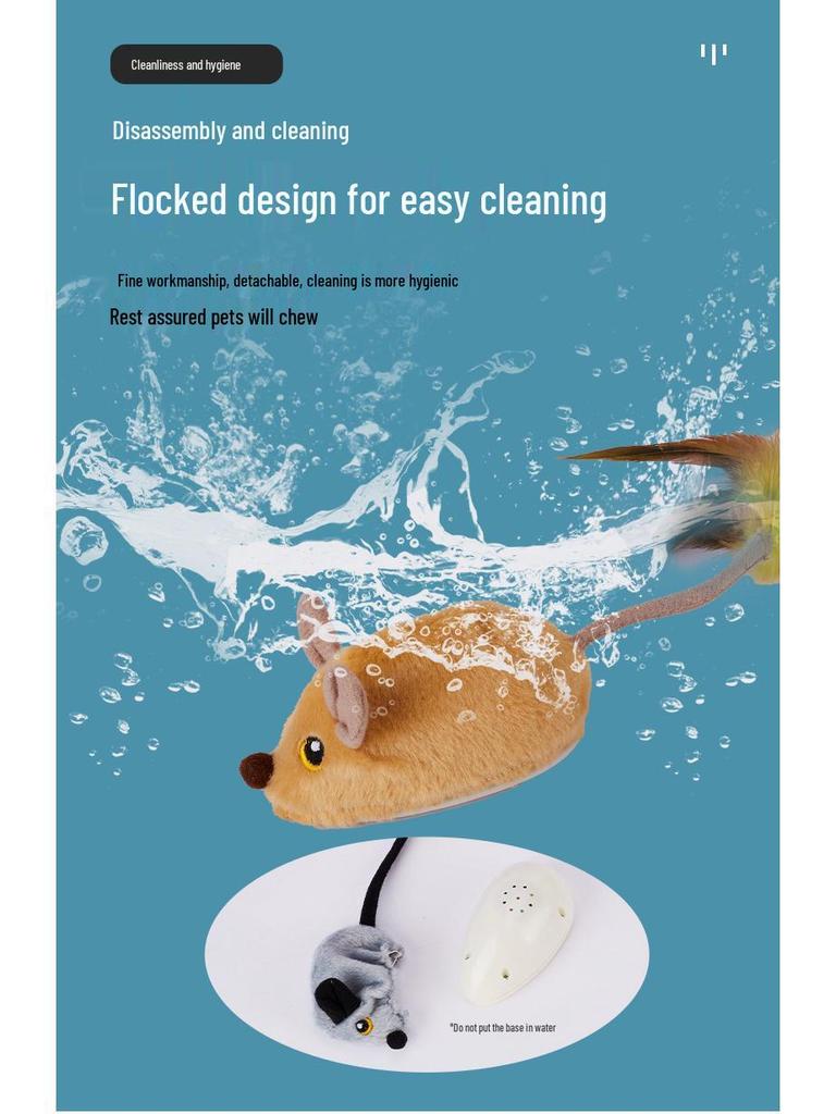 Interaktives elektrisches Maus-Teaser: Intelligentes ferngesteuertes berührungsempfindliches Katzenspielzeug