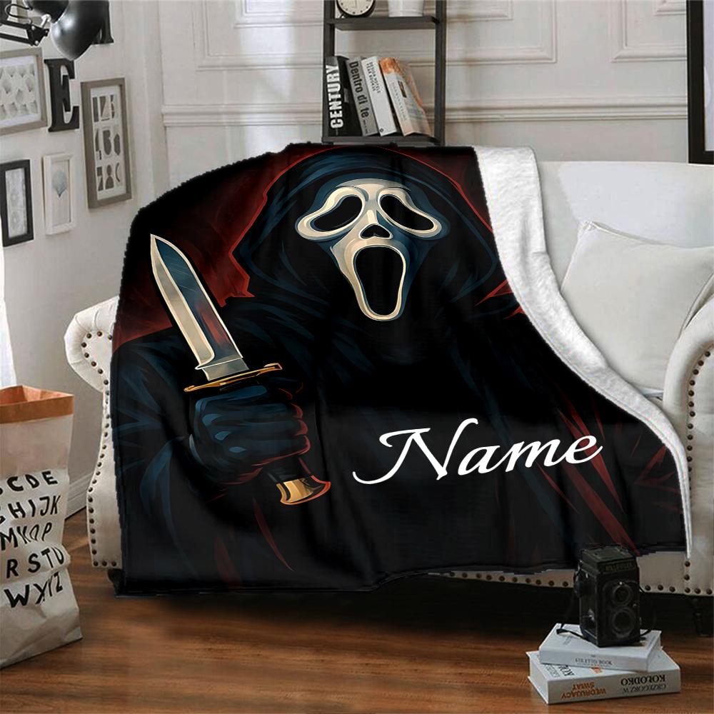 Custom Name Five Nights Freddy's Party Blanket for Couch & Bed, Plush Cozy Fuzzy Blanket Super Soft & Warm Blankets for Fall and Winter. 0908137