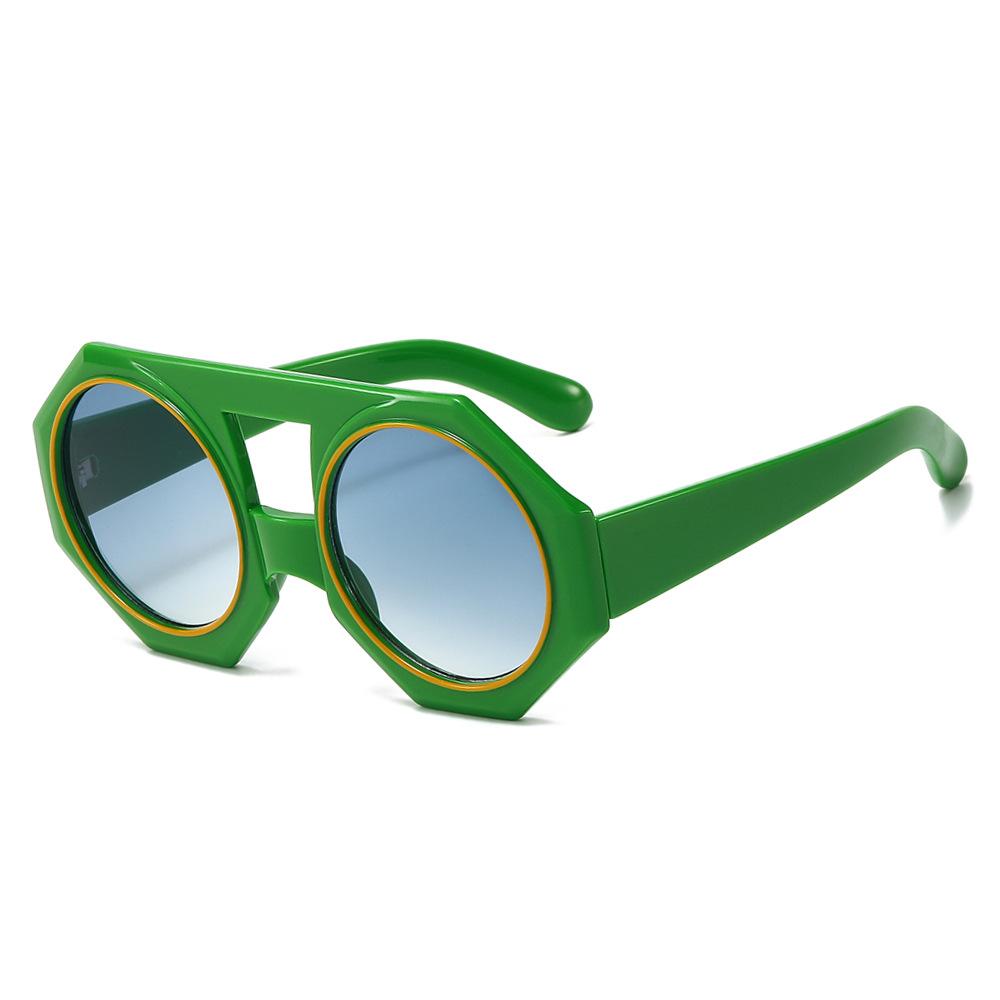

Fashion Retro Octagonal Sun Glasses Women Men Irregular Square Shades Eyewear Luxury Sun Glasses UV400 Oculus Female Gafas as picture