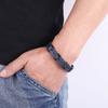 Luxury Men Bracelet Leather Stainless Steel Bangles Charm Accessories Fashion Men's Jewelry Boyfriend Gift