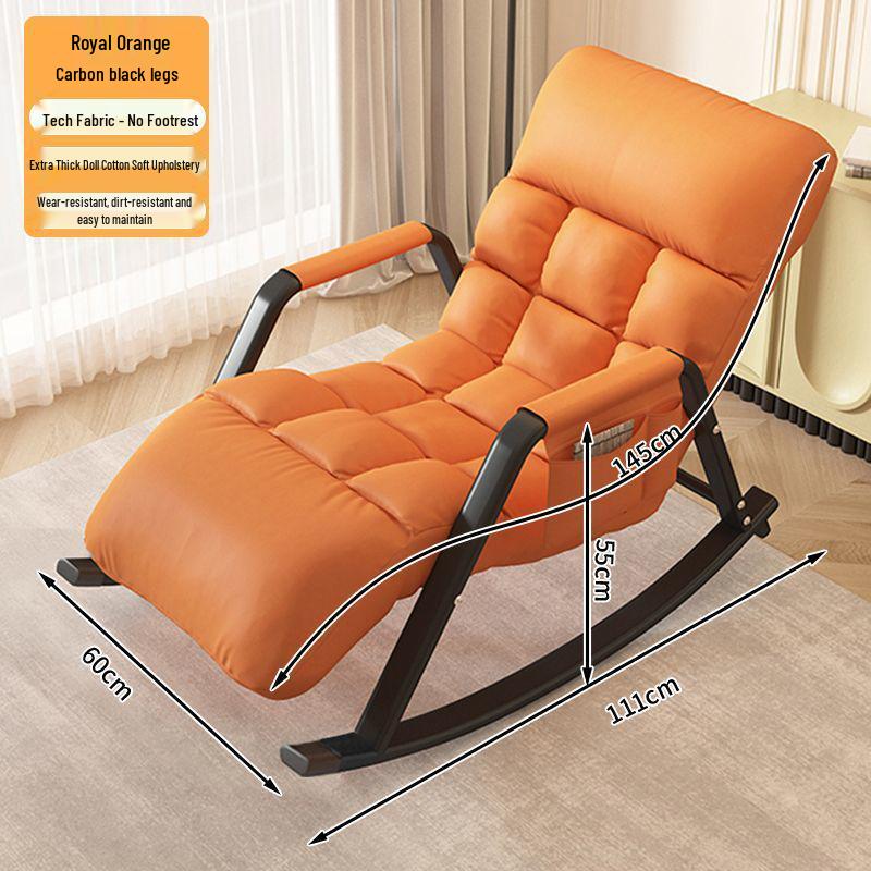 Adult Rocking Lounge Chair for Balcony & Home – Single Lazy Sofa Chair