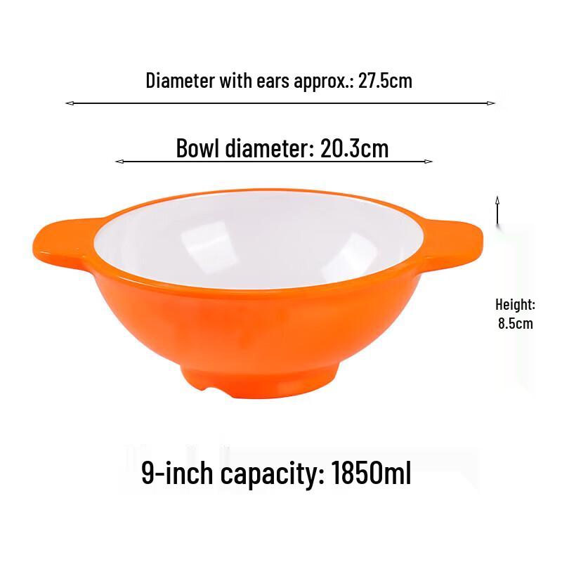 Diruien Melamine Commercial Noodle and Soup Bowl