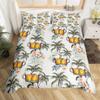 Beer Duvet Cover Set Two Beer Mugs White Foam Bedding Set 3pcs for Kids Golden Drinks Comforter Cover Soft Polyester Quilt Cover