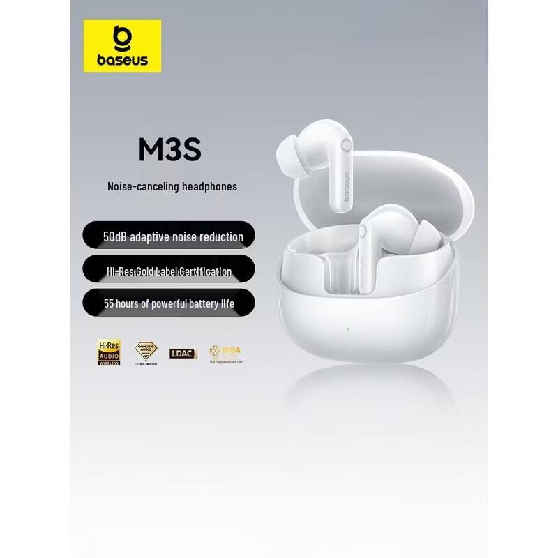 

Baseus Bowie M3s ANC True Wireless Earbuds with 55H Battery Life