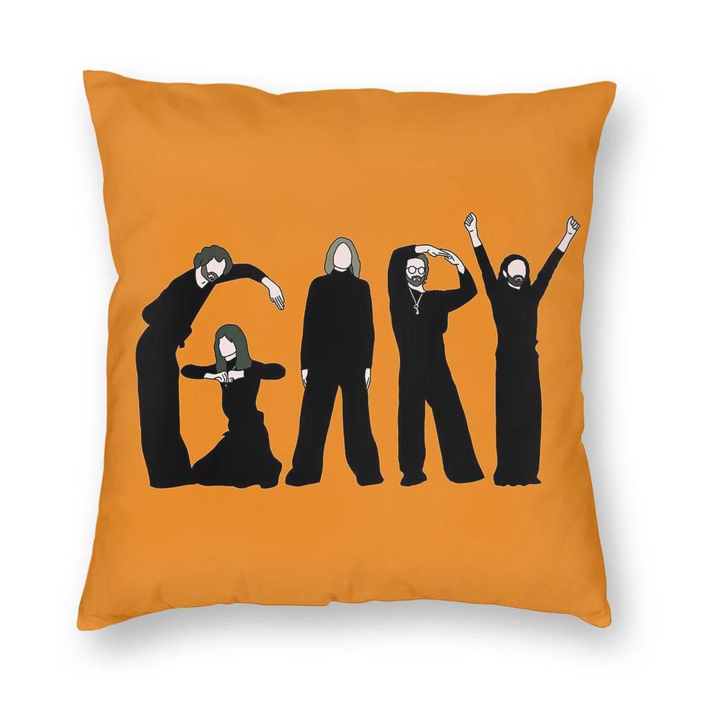 Blossoms Band Gary Album Square Pillowcase Polyester Linen Velvet Printed Zip Decor Sofa Seater Cushion Cover
