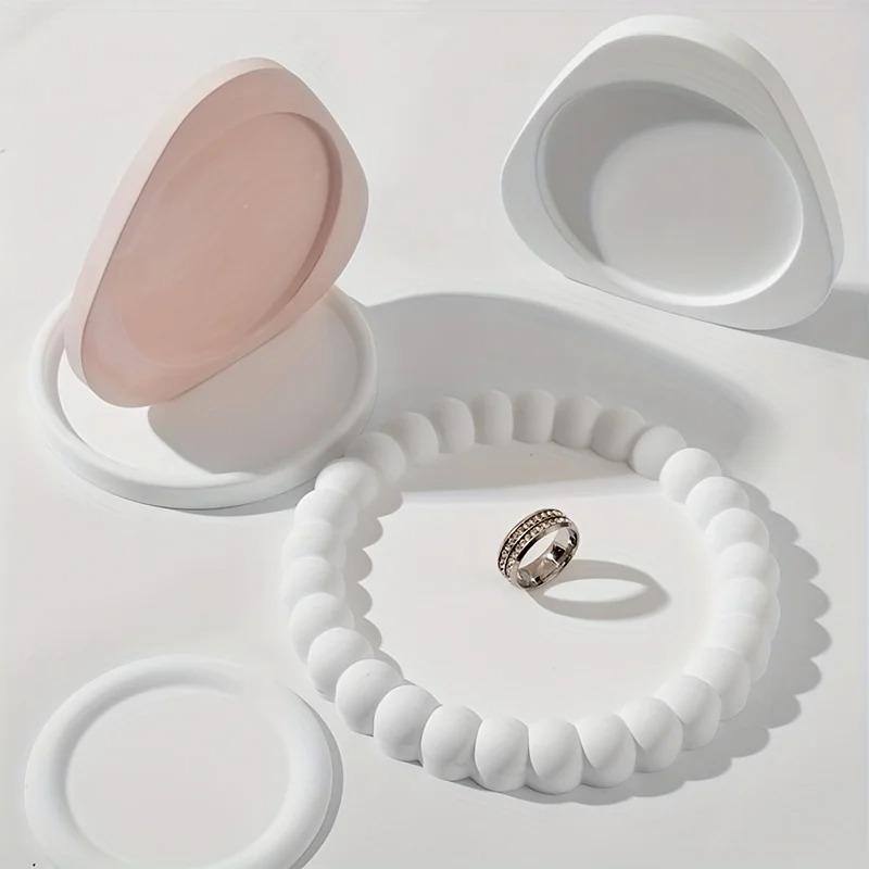 DIY Blasen Untersetzer Silikonform Gips Epoxid Beton Zementform Handwerk Geschenk Schmuck Aufbewahrungstablett Heimdeko