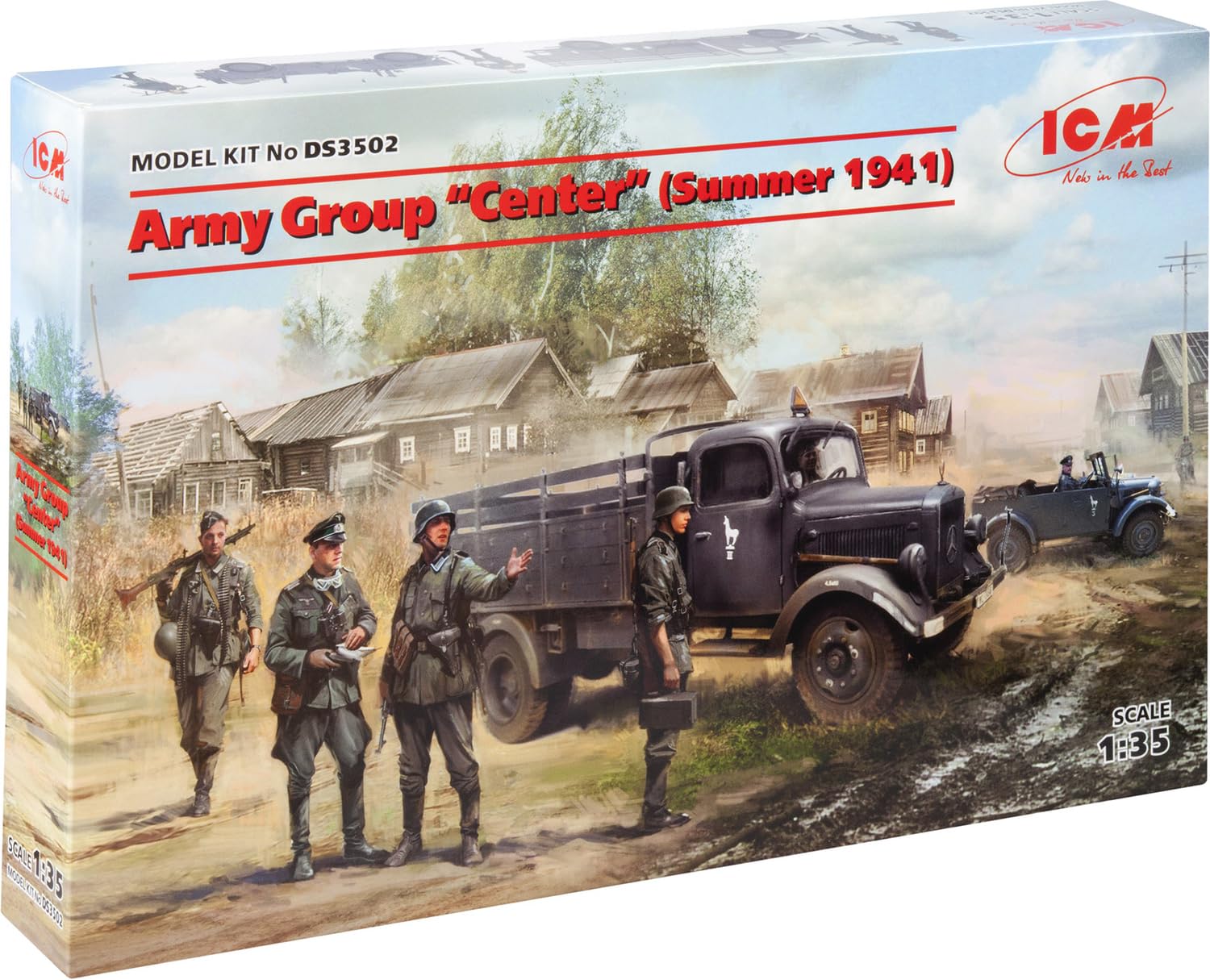 

ICM 1/35 Scale Plastic Model Kit of German Army Group Centre (Summer 1941) DS3502
