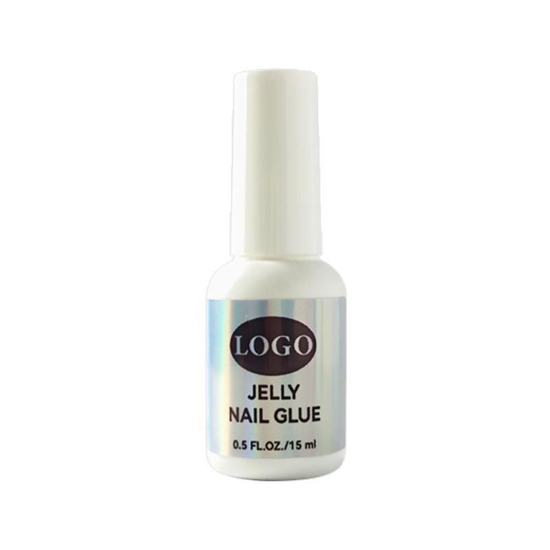 Quick-Dry Gel Nail Glue with Brush - No Lamp Needed for Long-Lasting Hold