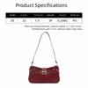 Stylish PU Shoulder Bags Leopard Print Retro Messenger Bag Large Capacity Underarm Bag Women Daily Use