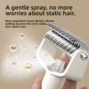 Stainless Steel Pet Dematting Comb Anti-tangle Widened Cutters Pet Hair Thinning Brush with Sprayer Comfortable Grip