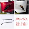 ABS Chrome Car Front Fog Light Lamp Eyelid Eyebrow Strip Cover Trim For Mazda CX-3 CX3 2015 -  Car Accessories Exterior Kit