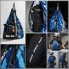 Water-Resistant Multi-Functional Motorcycle Backpack Capacity Single-Shoulder Bag for Helmet, Basketball Storage & Rider Touring