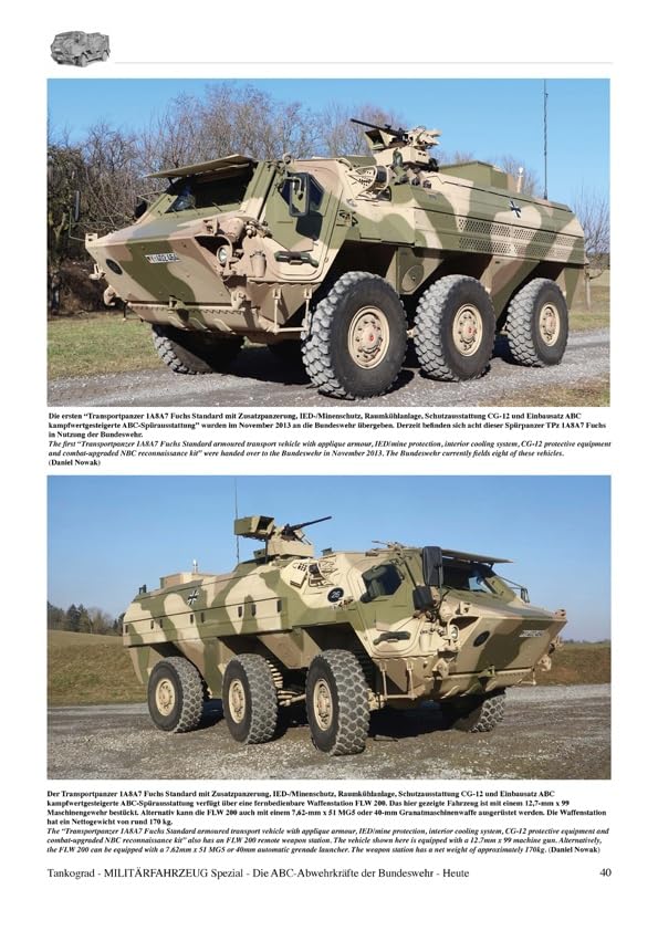 Tankograd ABC Abwehrklefte Veículo Moderno Alemão Federal Protegido contra NBC Livro de Referência de Modelos MFZ-S5102