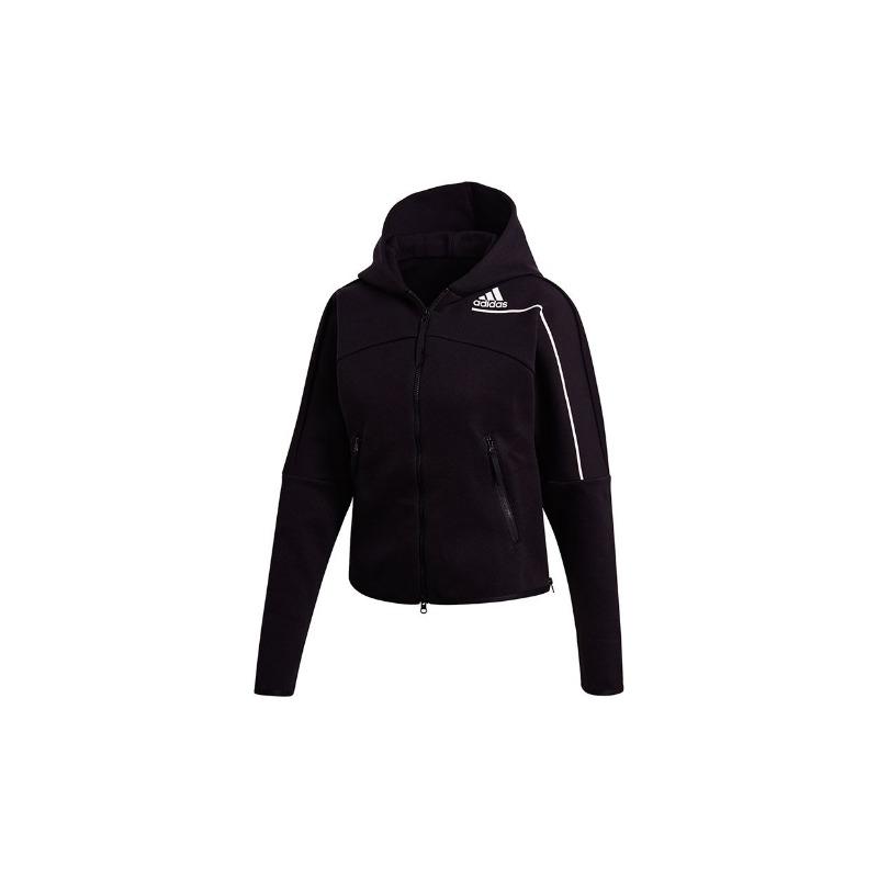 adidas ZNE Hoodie with Drop Shoulders Women Jackets Black GM3275