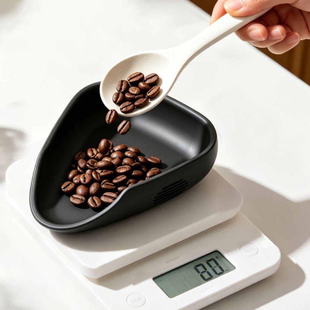 2PCS Silicone Coffee Bean Weighing Dish Non-slip Coffee Bean Measuring Cup  Cafe