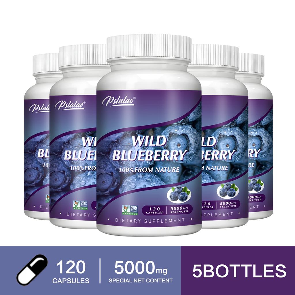 Pslalae Dietary Supplements, Containing Wild Blueberry Extract, Plant-based Antioxidant Nourishing, Daily Skin Care