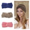 European & American Knitted Wool Cross Headband: Warm Autumn/Winter Fashion Ear Muff & Hair Accessory