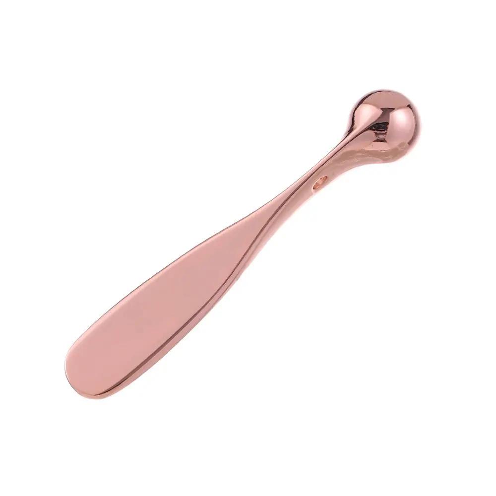 1 pièce Mini Cuillère Spatule Cosmétique Soin de la Peau Cuillère Beauté Métal Masque Visage Pelle Réutilisable Pour Massage Absorption Crème Yeux Visage