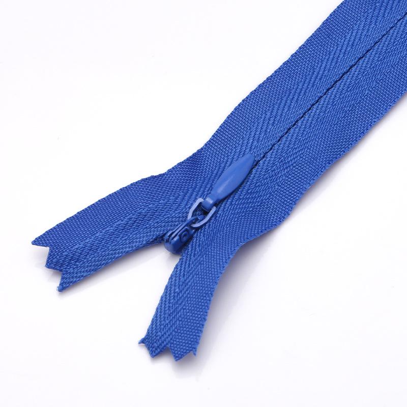 Colored Nylon Invisible Zipper for Home Textiles & Clothing Accessories - #3 Closed-End Design