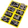 Metal Nine Linked Rings: Eight-Piece Set of Educational Unlocking Toys for Children's Cognitive Development