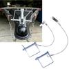 Trailer Retaining Pin Set with Spring Clip Lock and Wire Lanyards, 3 Piece Metal Hardware for Travel Towing Use