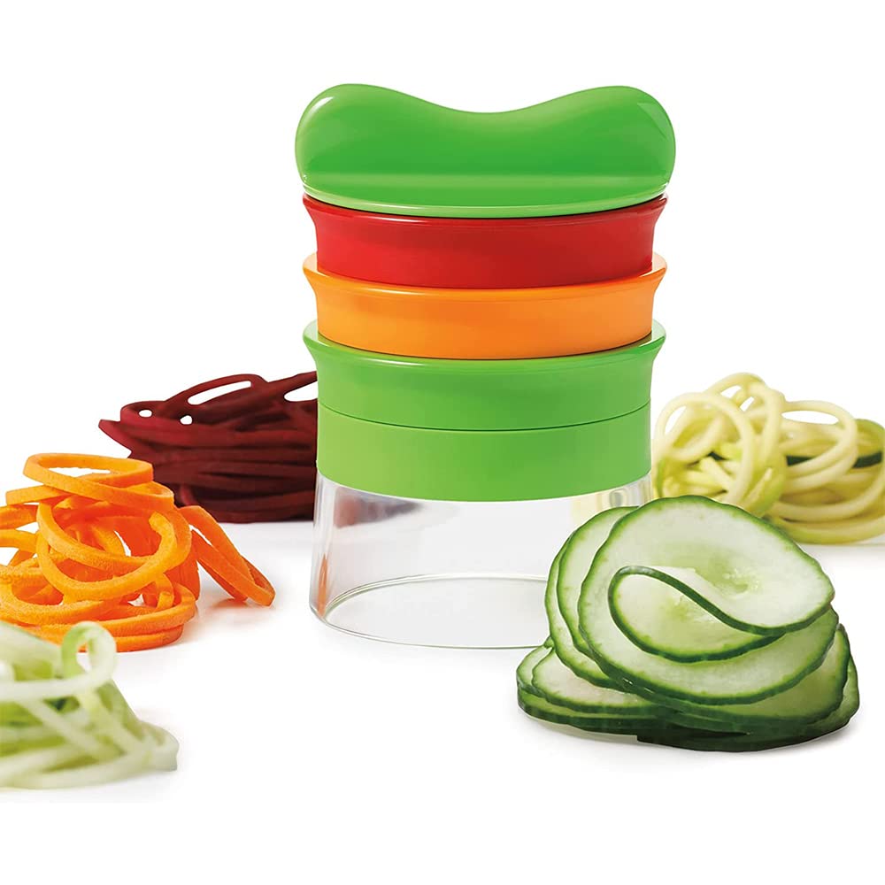 Multifunctional Vegetable Spiral Handheld Vegetable Spiral Veggie Noodle Manual Cabbage Chopper Slicer, Cutter, Slicer, Cutter, Rotation, (style1)