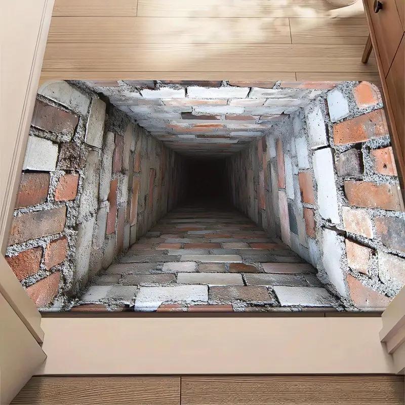 

1 шт. 3D Визуальная Ловушка Напольный Коврик Износостойкий Грязеотталкивающий Прихожая Домашний Коврик для Двери Ванная Комната Влагопоглощающий Коврик для Ног 90cmx60cm