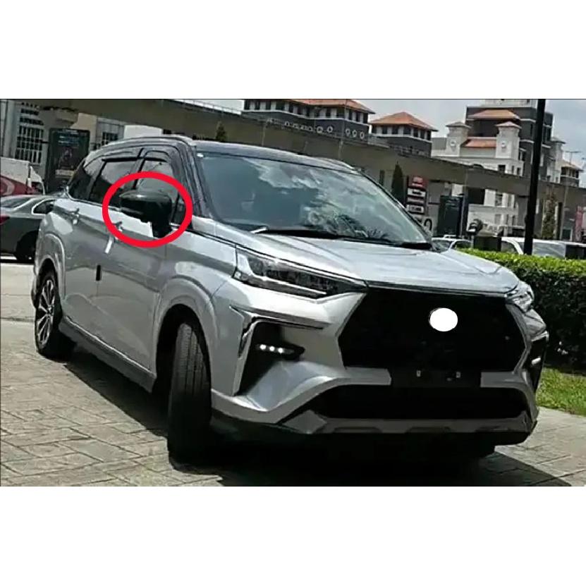 For Toyota VELOZ   2024 2025 Carbon Fiber Style Door Side Mirror Cover Trim Rear View Cap Overlay Molding Garnish