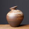 Vintage Dried Flower Ceramic Vase Coarse Pottery Zen Dried Flower Vase Flower Arrangement Utensils Hydroponic Crafts Home Decor