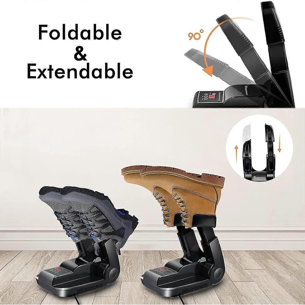 Boot Dryer Shoe Dryer, Glove Dryer & Boot Warmer With Heat Blower, Portable Adjustable Rack And Timer, Folding Design & Quick Drying For Shoes