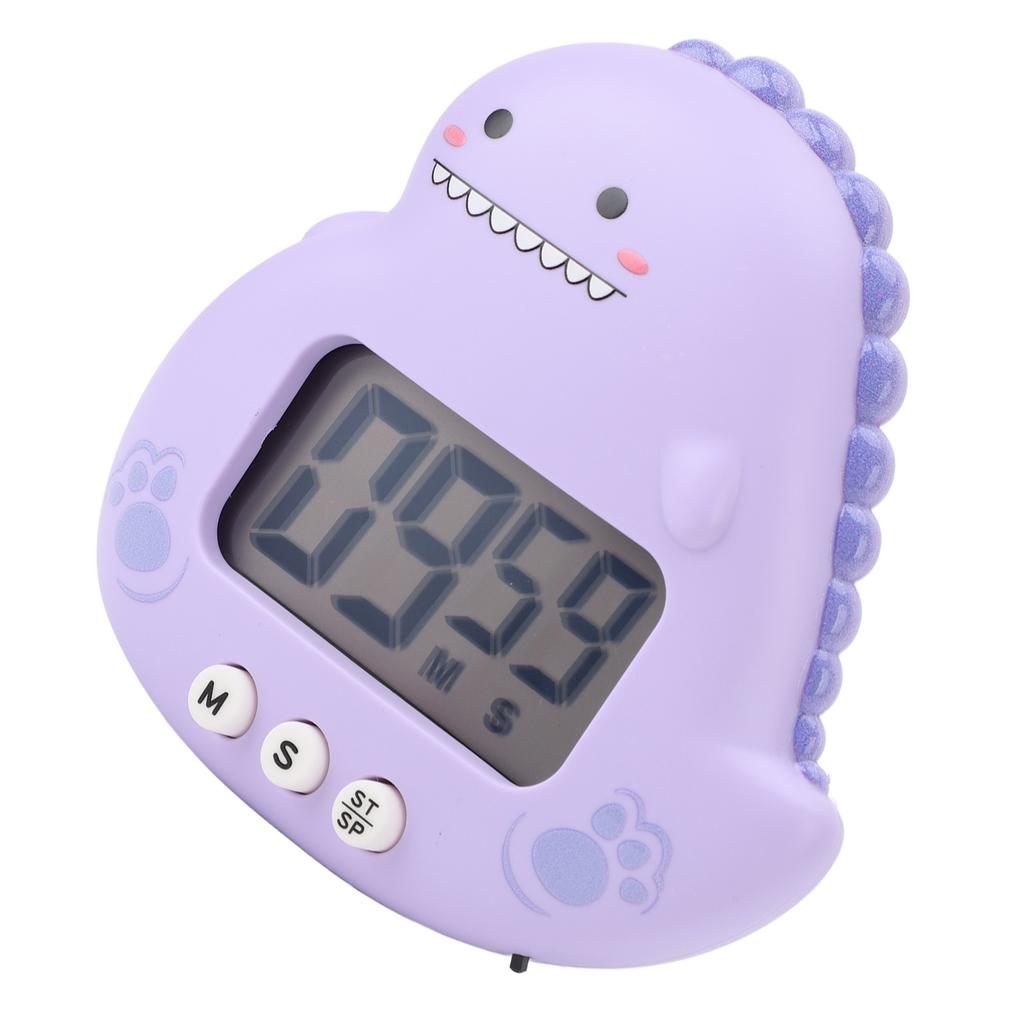 Purple Dinosaur Timer Cartoon Animal Shape Kids Study Timer New Countdown Timer  for Students