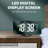 Modern Bedsides Digital Clock with LED Display, Date Temperature Function,USB Charging Port for Phone Easy to Read