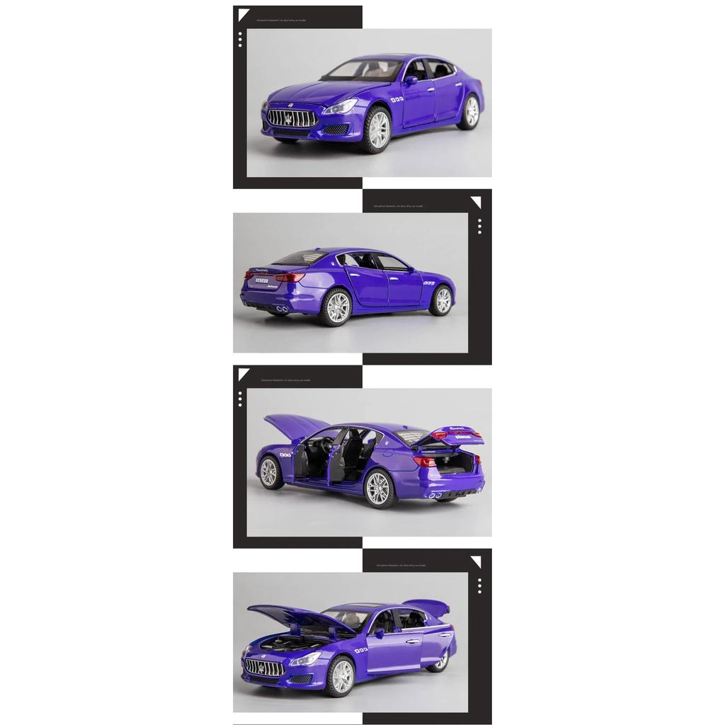 Modellino Auto in Lega Maserati Quattroporte Coupé 1/32 Giocattolo in Metallo pressofuso Modello Auto Simulazione Suono Luci Collezione Regalo