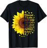 Religious Gifts Women Mom Wife Sunflower Christian Sayings T-Shirt