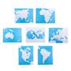 PVC Map Every Continent Early Education Kids Gifts Teaching Aids Ages 3 Years Up