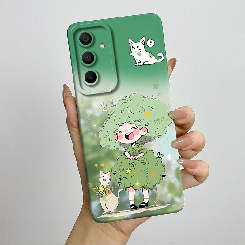Sweet Soft Phone Case for Samsung Galaxy A15 A155 A156 4G 5G Fashion Cool Painted Cases Protection Back Cover Accessories Casing