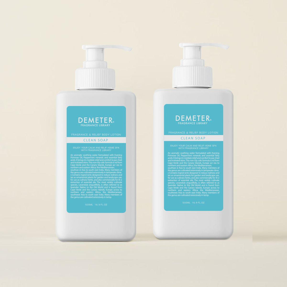 Relief Body Lotion Clean Soap 500ml 2 pieces