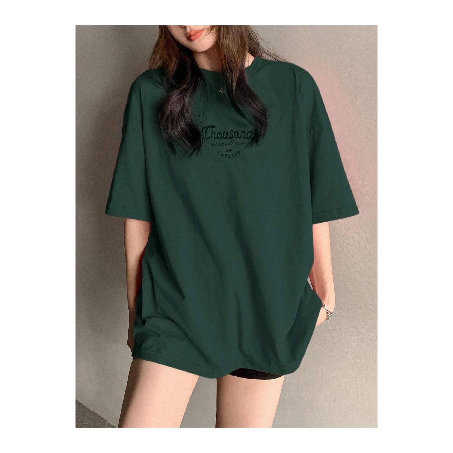 

Футболка Thousand Single Jersey - Футболка з коротким рукавом і круглим вирізом із принтом Nefti Green S зелений