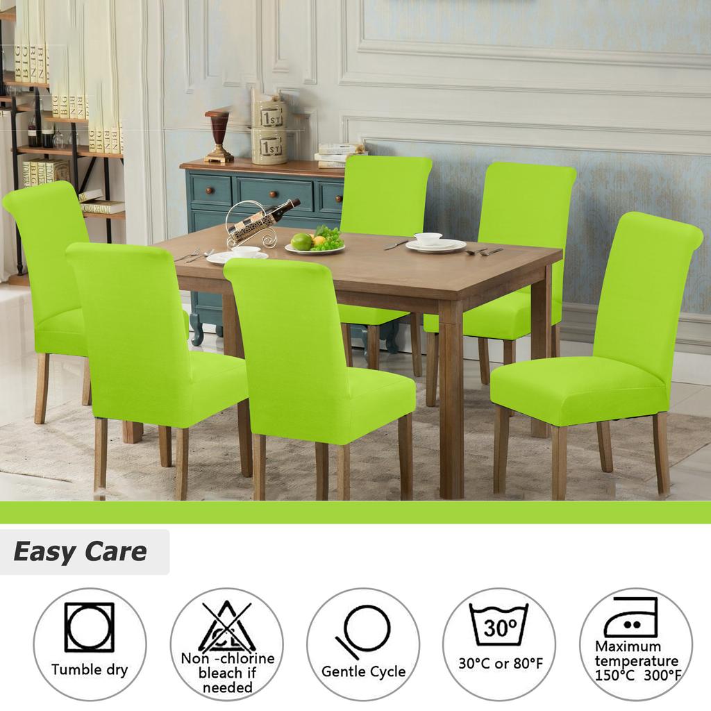 Elastic Solid Color Adjustable Chair Cover Spandex Stretch Slipcovers Chair Seat Covers Kitchen Dining Room Wedding Banquet Home