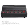Universal 12A Power USB Smart Charger Fast Charging 10-Ports Multi Ports Charger 60W Power USB Charging Station Travel