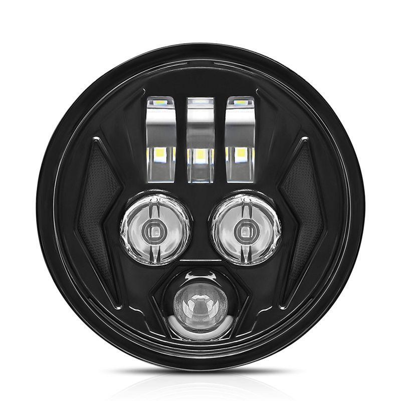 NEW-5.75" LED Motorcycle Headlight For Iron 883, Dyna, Wide Glide, Forty Eight, Super Glide, Nightster Daytime Running Light